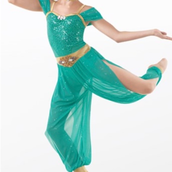 Weissman Genie In A Bottle/Jasmine costume girl size MC,fits street size 8 - Picture 1 of 6